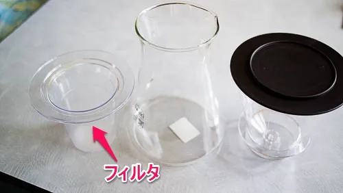 ウォータードリップコーヒーサーバー　フィルタ