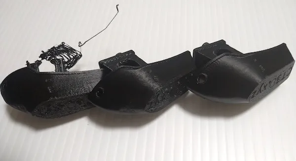 穂先の部分の印刷結果をみるとカスタムMod導入後のものはダレがない