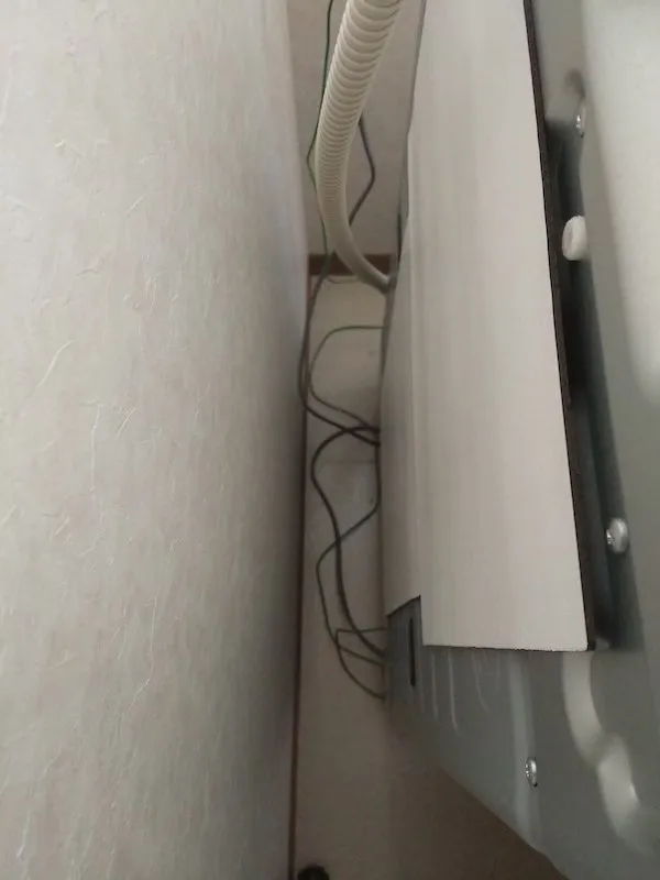 背面にとりつけたマグネットシート